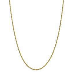 10k Yellow Gold 2.25 mm Diamond-cut Rope Chain - 26 in.