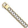 Image 1 : Men's 14k Two-tone Polished Link Bracelet - 8.25 in.