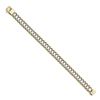 Image 2 : Men's 14k Two-tone Polished Link Bracelet - 8.25 in.