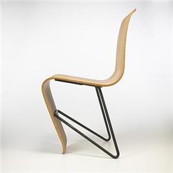 Andre Bloc Bellevue chair France, 1951 beech,