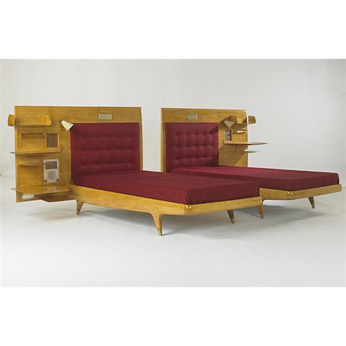 Gio Ponti Pair Of Beds Ambrosini Mobili Italy