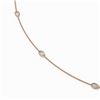 Image 3 : 4.25 ctw Pear Cut Diamond Station 32 Inch Necklace 18K Rose Gold - REF-650M2G