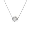 Image 3 : 2 ctw Cushion Diamond Necklace 18K White Gold - REF-871N4F