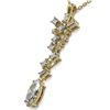 Image 3 : 2.2 ctw Marquise Cut Diamond Designer Necklace 18K Yellow Gold - REF-429N5F