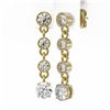 Image 3 : 2 ctw Diamond Designer Earrings 18K Yellow Gold - REF-239A9N