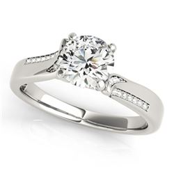 0.93 ctw Certified VS/SI Diamond Ring 18k White Gold - REF-135Y2X
