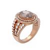 Image 1 : 5.14 ctw Morganite & Diamond Ring 18K Rose Gold - REF-340X2A