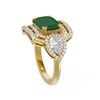 Image 2 : 8.23 ctw Emerald & Diamond Ring 18K Yellow Gold - REF-627Y3X