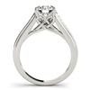 Image 3 : 1.45 ctw Certified VS/SI Diamond 2pc Wedding Set 14k White Gold - REF-174H5R