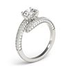 Image 3 : 1.5 ctw Certified VS/SI Diamond Bypass Ring 18k White Gold - REF-171N3F