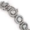 Image 3 : 10.39 ctw Diamond Micro Pave Bracelet 18K White Gold - REF-787R8K