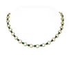 Image 1 : 24 ctw Emerald & Diamond Necklace 18K Yellow Gold - REF-722M2G