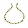 Image 3 : 24 ctw Emerald & Diamond Necklace 18K Yellow Gold - REF-722M2G
