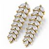 Image 3 : 7.12 ctw Diamond Earrings 18K Yellow Gold - REF-860M9G