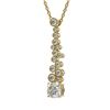 Image 2 : 1.2 ctw Cushion Cut Diamond Designer Necklace 18K Yellow Gold - REF-181N8F