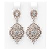 Image 1 : 5.85 ctw Diamond Earrings 18K Rose Gold - REF-616W2H