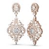 Image 2 : 5.85 ctw Diamond Earrings 18K Rose Gold - REF-616W2H