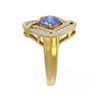 Image 2 : 3.47 ctw Tanzanite & Diamond Ring 18K Yellow Gold - REF-272W8H