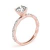 Image 3 : 1.15 ctw Certified VS/SI Diamond Ring 18k Rose Gold - REF-140K2Y