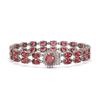 Image 1 : 26.92 ctw Tourmaline & Diamond Bracelet 14K White Gold - REF-336K4Y
