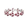 Image 3 : 40.92 ctw Ruby & Diamond Bracelet 18K White Gold - REF-527X3A