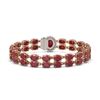 Image 3 : 30.12 ctw Ruby & Diamond Bracelet 14K Rose Gold - REF-336R4K