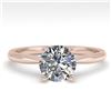Image 1 : 1.01 ctw VS/SI Diamond Engagment Designer Ring 14k Rose Gold - REF-224Y8X