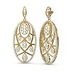 Image 2 : 8.02 ctw Diamond Earrings 18K Yellow Gold - REF-573K3Y