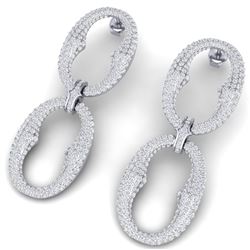 7 ctw Certified VS/SI Diamond Earrings 18K White Gold - REF-480A2N