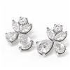 Image 3 : 4.68 ctw Diamond Earrings 18K White Gold - REF-824Y6X
