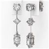 Image 3 : 1.85 ctw Marquise Cut Diamond Designer Earrings 18K White Gold - REF-228X8A