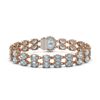 Image 3 : 20.47 ctw Aquamarine & Diamond Bracelet 14K Rose Gold - REF-336R4K