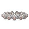 Image 2 : 31.35 ctw Morganite & Diamond Victorian Bracelet 14K White Gold - REF-1063M3G