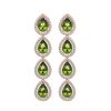Image 1 : 7.88 ctw Tourmaline & Diamond Micro Pave Halo Earrings 10k Rose Gold - REF-178W5H