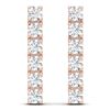 Image 3 : 6 ctw Certified SI Diamond Earrings 18K Rose Gold - REF-660A2N