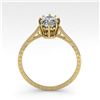 Image 3 : 1.0 ctw VS/SI Oval Diamond Engagment Ring 18k Yellow Gold - REF-315H2R