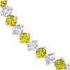 Image 2 : 45 ctw SI/I Fancy Yellow Diamond Necklace 18K Rose Gold - REF-5205M2G