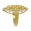 Image 2 : 5.39 ctw Canary Citrine & Diamond Ring 18K Yellow Gold - REF-229R3K
