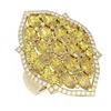 Image 3 : 5.39 ctw Canary Citrine & Diamond Ring 18K Yellow Gold - REF-229R3K