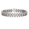 Image 1 : 13.1 ctw Marquise Cut Diamond Micro Pave Bracelet 18K White Gold - REF-1100K6Y