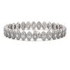 Image 2 : 13.1 ctw Marquise Cut Diamond Micro Pave Bracelet 18K White Gold - REF-1100K6Y