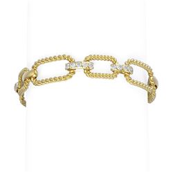 2.67 ctw Diamond Bracelet 18K Yellow Gold - REF-369F3M