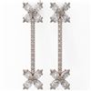 Image 2 : 4.42 ctw Marquise Diamond Designer Earrings 18K Rose Gold - REF-559A3N
