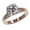 Image 2 : 2.50 ctw Certified Quality Diamond Engagment Ring 10k Rose Gold - REF-616X8A