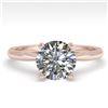 Image 1 : 1.50 ctw VS/SI Diamond Engagment Designer Ring 14k Rose Gold - REF-421R2K