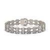 Image 2 : 13.54 ctw Oval Diamond Bracelet 18K White Gold - REF-1529H6R