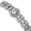 Image 3 : 13.54 ctw Oval Diamond Bracelet 18K White Gold - REF-1529H6R