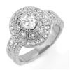 Image 1 : 1.33 ctw Certified VS/SI Diamond Ring 14k White Gold - REF-214R5K