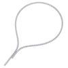 Image 3 : 15 ctw Certified SI/I Diamond Necklace 18K White Gold - REF-1185H2R