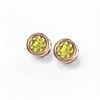 Image 3 : 2 ctw Fancy Yellow Diamond Earrings 18K Rose Gold - REF-498W2H